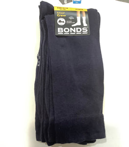 Navy School Sock Bonds 4 pack